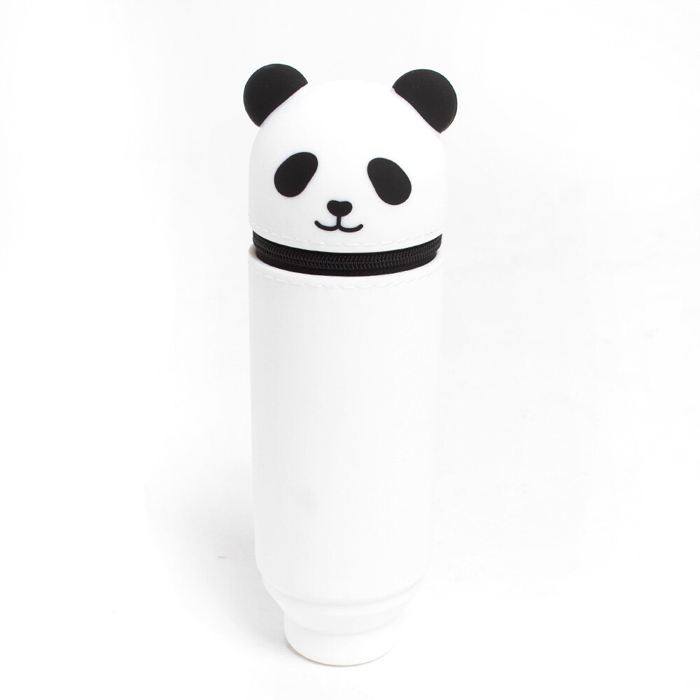 Itoya, White, Pencil Pouch, Art & School, Punilabo, Stand-up, Pencil Case, Panda, 485382
